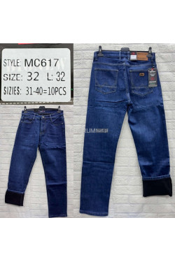 Jeansy męskie ocieplane (31-40) MC617