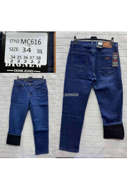 Jeansy męskie ocieplane (34-38) MC616