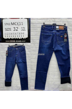 Jeansy męskie ocieplane (31-40) MC611