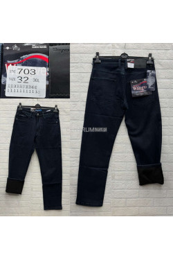 Jeansy męskie ocieplane (32-42) 703