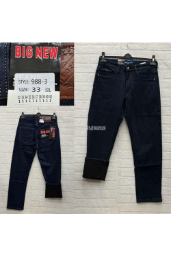 Jeansy męskie ocieplane (32-42) 988-3