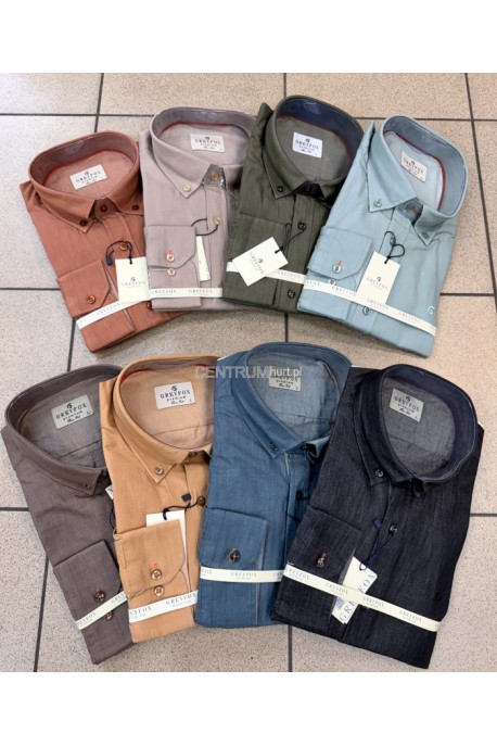 Koszula męska długi rękaw Turecka (M-3XL) 1