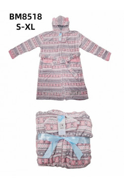 Szlafrok damskie SOFT (S-XL) BM8518