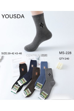 Skarpety męskie angora ocieplane (39-46) MS-228