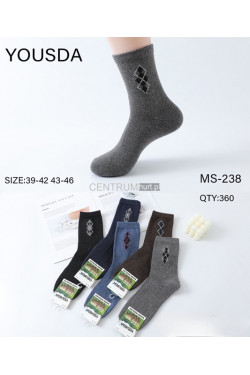 Skarpety męskie angora ocieplane (39-46) MS-238