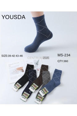 Skarpety męskie angora ocieplane (39-46) MS-234