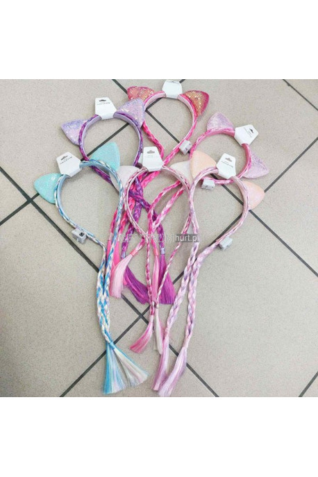 Opaski dziewczęce z warkoczykami 04