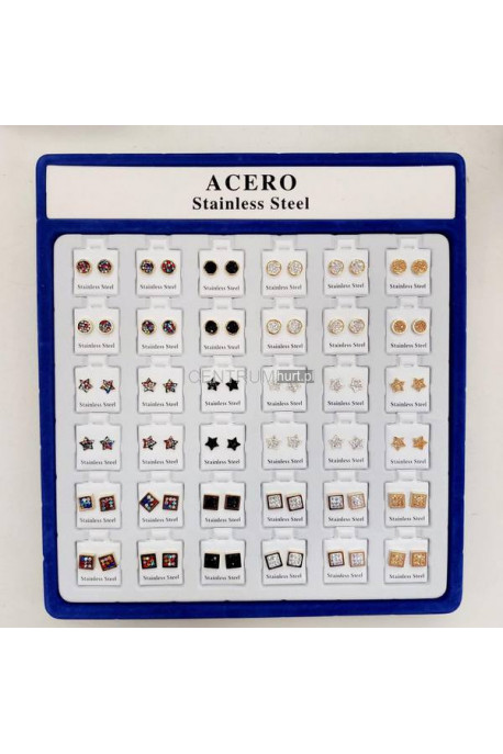 Kolczyki ze stali cena za parę 101