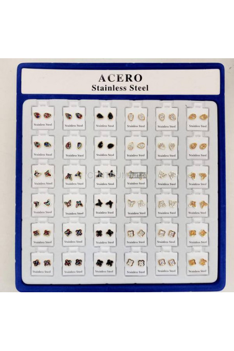 Kolczyki ze stali cena za parę 102