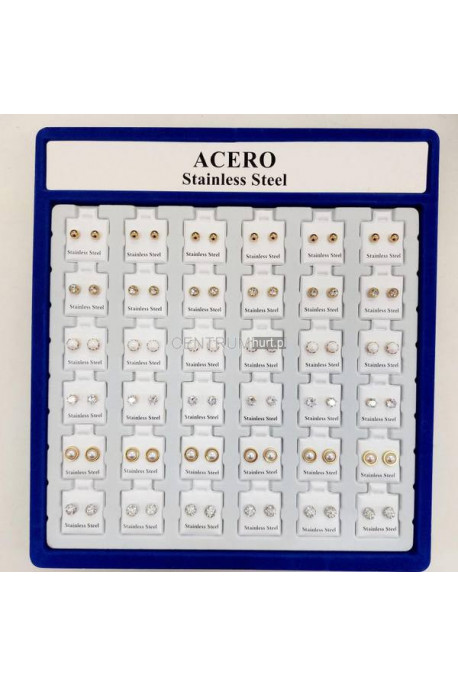 Kolczyki ze stali cena za parę 103