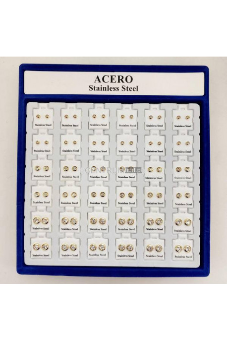 Kolczyki ze stali cena za parę 104