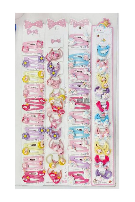 Spinki i gumki dziewczęce MIX 02