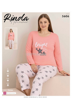 Piżama damska Turecka (XL-4XL) 5606