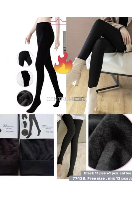 Rajstopy damskie ocieplane (S/M-L/XL) 1
