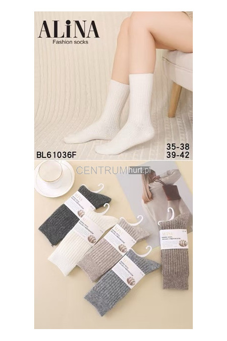 Skarpety damskie angora (35-42) 1