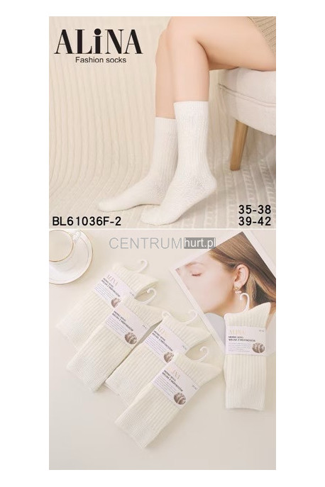 Skarpety damskie angora (35-42) 1