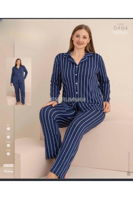 Piżama damska Turecka (XL-4XL) 1