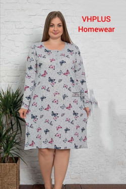 Koszula nocna damska Turecka (XL-4XL) 6786