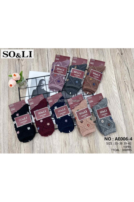 Skarpety damskie angora (35-42) 1