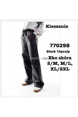 Spodnie skórzane damskie (S-2XL) 770298