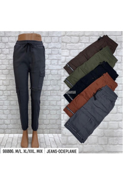 Spodnie damskie ocieplane (M-2XL) 98006