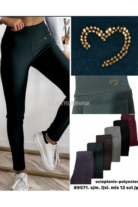 Legginsy damskie ocieplane (S-2XL) 1