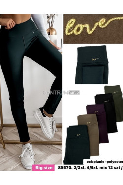 Legginsy damskie ocieplane (2XL-5XL) 89570