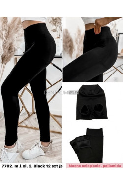 Legginsy damskie ocieplane (M-2XL) 7702
