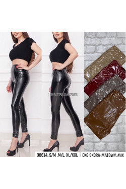 Legginsy skórzane damskie (S-2XL) 89614
