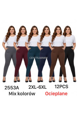 Spodnie damskie ocieplane (2XL-6XL) 2553A