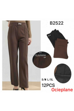 Spodnie damskie ocieplane (S-XL) B2522