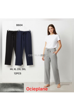 Spodnie damskie ocieplane (M-3XL) B604