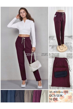 Spodnie damskie ocieplane (M-2XL) AX-18502