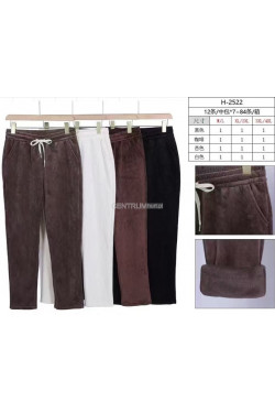 Spodnie damskie ocieplane (M-4XL) H-2522