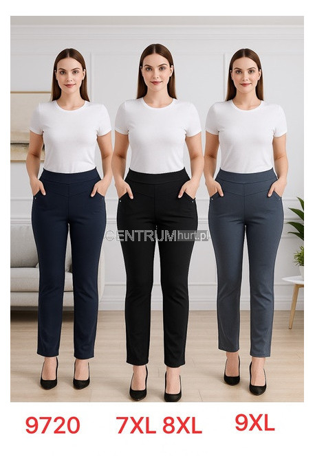 Spodnie damskie (7XL-9XL) 9720