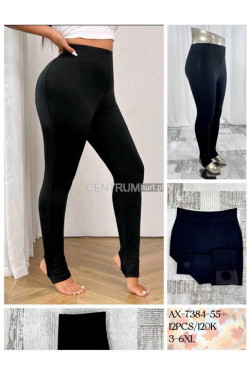 Leginsy damskie ocieplane (3XL-6XL) AX-7384