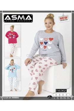 Piżama damska ocieplana Turecka (L-4XL) 16362