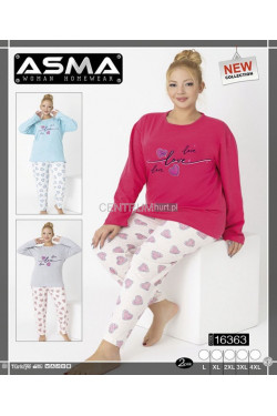 Piżama damska ocieplana Turecka (L-4XL) 16363