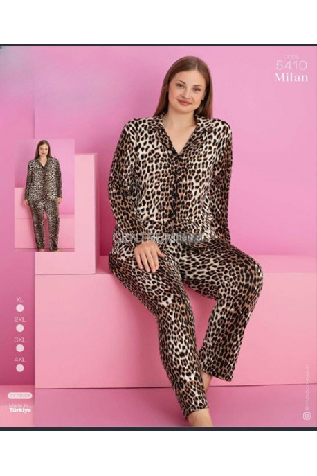 Piżama damska welur Turecka (XL-4XL) 1