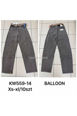 Jeansy damskie (XS-XL) KWF559-14