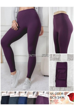 Leginsy damskie ocieplane 25508