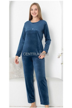Piżama damska welur (M-2XL) 8089
