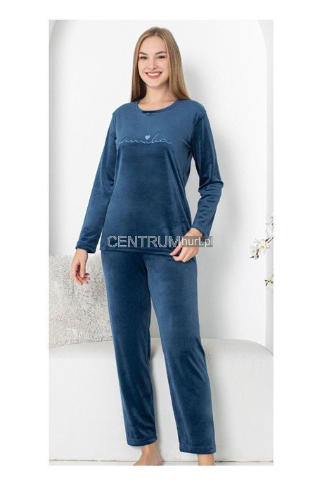 Piżama damska welur (M-2XL) 1