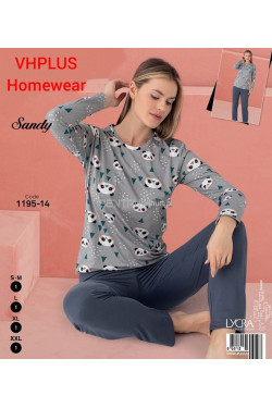 Piżama damska wiskozy (M-2XL) 1195-14