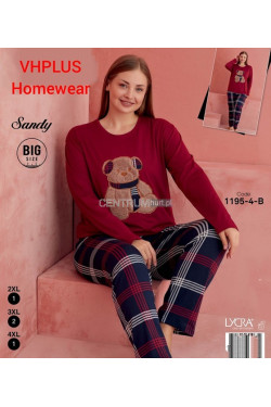 Piżama damska wiskozy (2XL-4XL) 1195-4