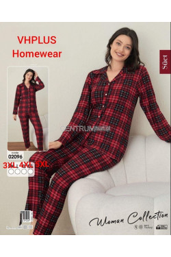 Piżama damska (3XL-5XL) 02096
