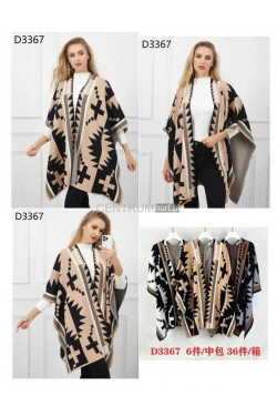 Ponczo damskie D3367