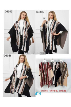 Ponczo damskie D3366