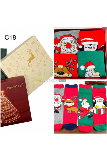 Skarpety damskie Świąteczny (35-42) 1