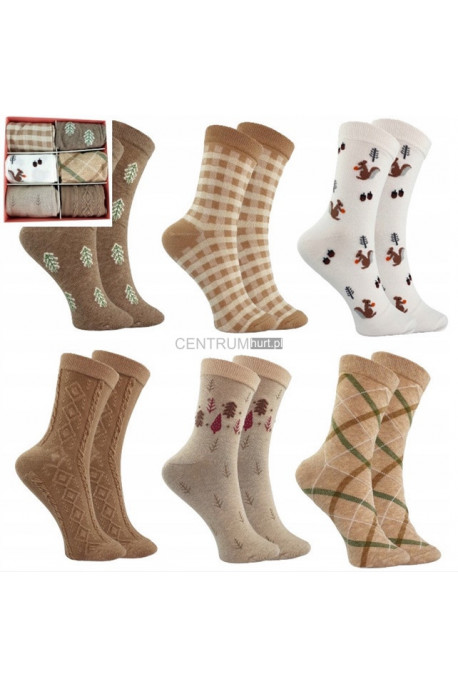 Skarpety damskie Świąteczny (35-42) 1